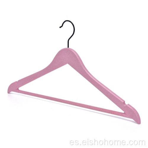 EISHO Percha de plástico ecológica de color rosa